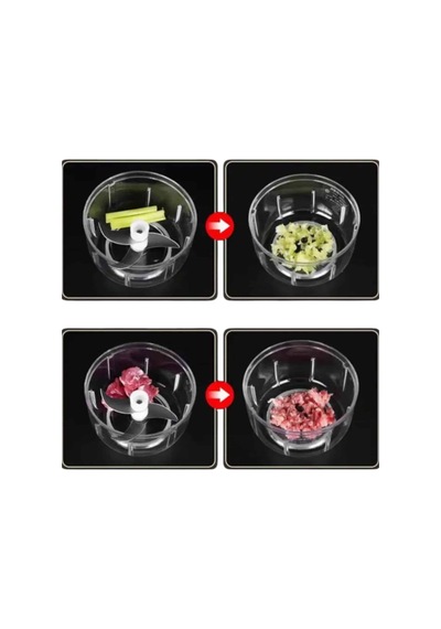Şarjlı Mini El Rondosu Doğrayıcı Taşınabilir 250 Ml Çelik Bıçaklı - Lisinya