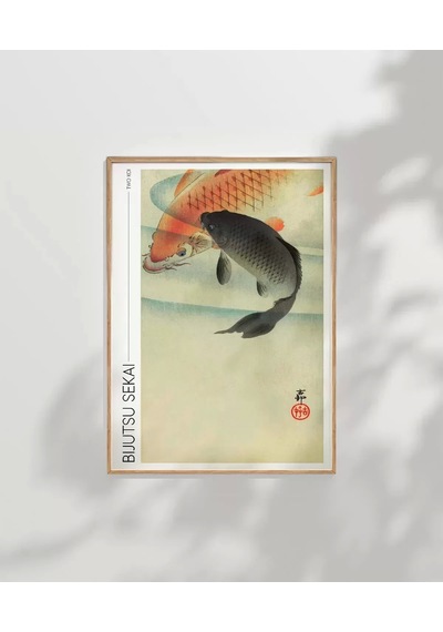 Çerçevesiz Poster Bijutsu Sekai İki Koi