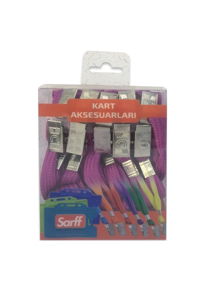 Sarff Metal Klipsli Mor Eko Askı İpi 10'lu Blister