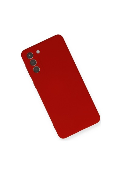 Newface - 24 - Samsung Galaxy S21 Plus Kılıf Nano İçi Kadife Silikon - Edntrend - - Kırmızı