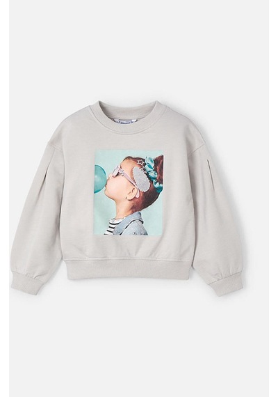 Kız Çocuk Sweatshirt 3401 Gri