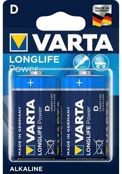 Varta 4920 Longlife Power Alkalin Büyük Boy D Pil 2'li
