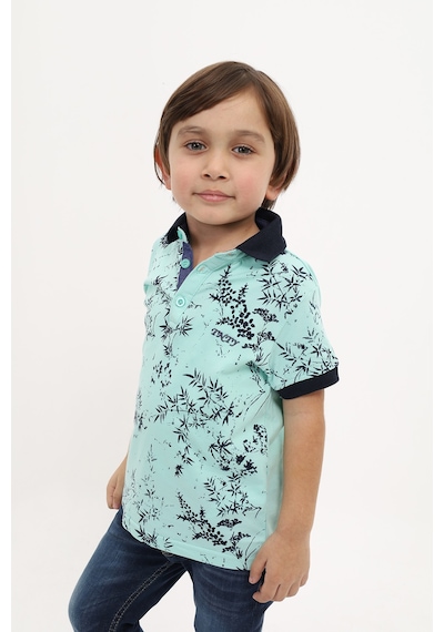 Toontoy Kids Toontoy Erkek Çocuk Desenli Tişört Mint Yeşili