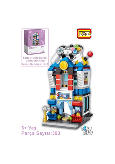 Loz Street Mini Serisi Oyun Dükkanı -lz1642 393 Parça Oyuncak Yapım Seti