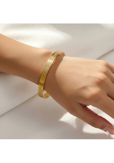 Ayetel Kürsi Bileklik Paslanmaz Çelik Ayarlanabilir Erkek/kadın Bileklik Gold