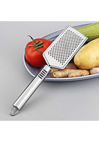 Paslanmaz Çelik Rende, Peynir Limon Sarımsak Rendesi, Çok Işlevli El Rendesi Açık Gri