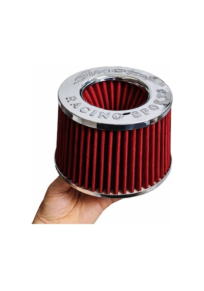 Simota 76mm Açık Hava Filtresi-open Air Filter-performans Hava Filtresi-kırmızı