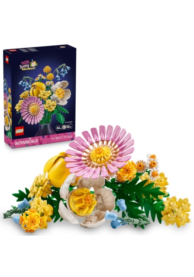 LEGO® Botanicals Küçük Sarı Buket 10347 - 9 Yaş ve Üzeri Çocuklar için Yaratıcı Oyuncak Yapım Seti (373 Parça)