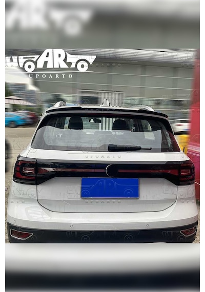 Volkswagen T-cross 2019+ Uyumlu Spoiler Parlak Siyah İthal Abs Plastik