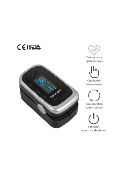 Pulse Oksimetre M170 Oksijen Satürasyon Ölçüm Cihazı Alarmlı