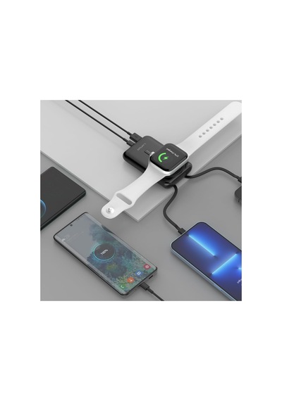 Lp-pw004 Akıllı Saat Kablosuz Şarj Özellikli Wireless Powerbank 10000mah 15w Siyah