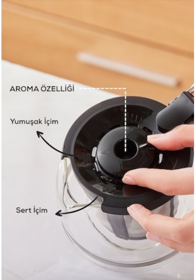 Karaca Uyumlu Hatır Plus Mod 5 In 1 Cam Demlik Chrome Sap