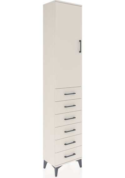 Arges Dolap 2 Raflı 6 Çekmeceli Tek Askılı 44x30x221 Aytaşı-a... Aytaşı