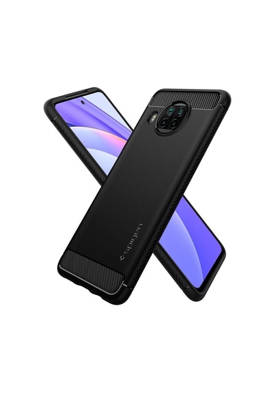 Spigen Mi 10t Lite İle Uyumlu Kılıf Rugged Armor Matte Black