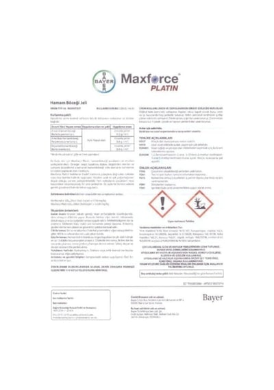 Bayer Maxforce Hamambocegi Jeli Maxforce Platin 20 Gr