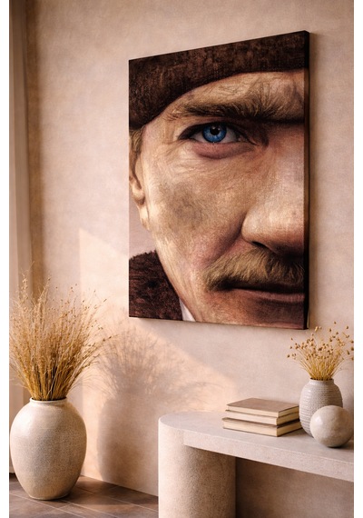 Başkomutan Mustafa Kemal Atatürk Ev Dekorasyon Kanvas Tablo Ev Hediyesi