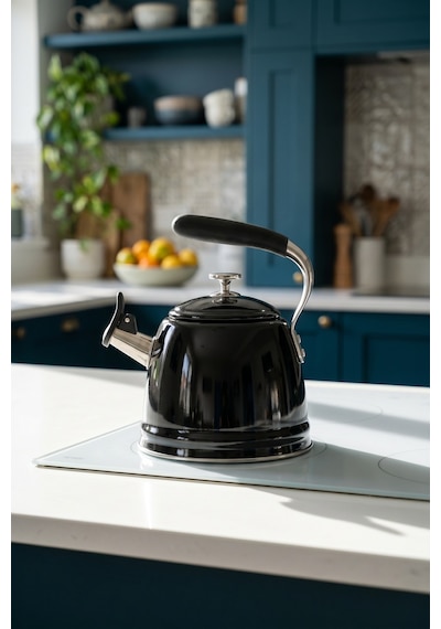 Teatime Paslanmaz Çelik Düdüklü Su Isıtıcısı Siyah - 3 L Diğer