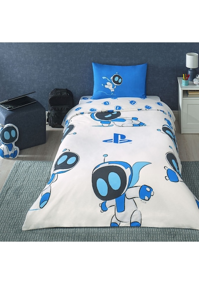 Taç Lisanslı Playstation Astrobot Tek Kişilik Pamuk Nevresim Takımı 120 000000001000050866 Çok Renkli