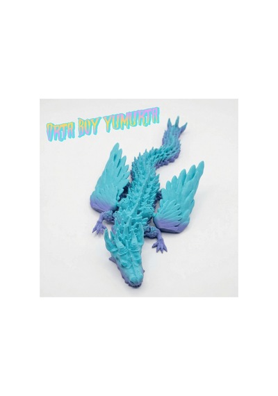 Atatug Pastel Gökkuşağı Orta Boy Sürpriz Ejderha Yumurtası Ve Kanatlı Ejderha Seti - 24cm