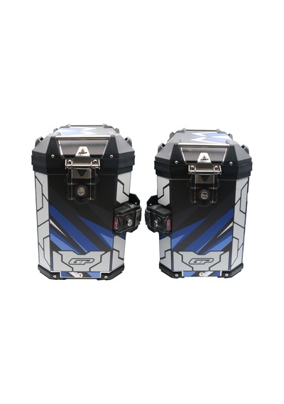 Gp Kompozit Dsn08 Universal 40 Lt X 2 Desenli Alüminyum Motosiklet Yan Çanta Seti Diğer