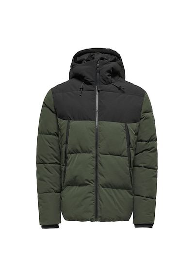 Only & Sons Onspete Puffer Jacket Otw Erkek Gri Ceket - 22034728 Gri