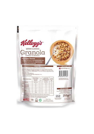 Kellogg's Şeker İlavesiz Hurmalı ve Bademli Granola 250 G