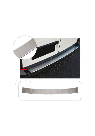 Mercedes Sprinter W906 Uyumlu 2006-2018 Krom Arka Tampon Üstü Koruma Paslanmaz Çelik