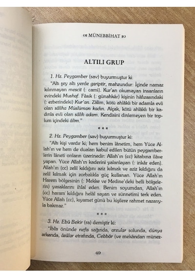Münebbihat Uyarılar Ibni Hacer El-Askalani Bahar
