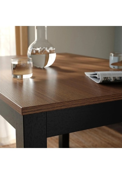 Ikea Siyah Şık Yemek Masası - Mutfak Masası