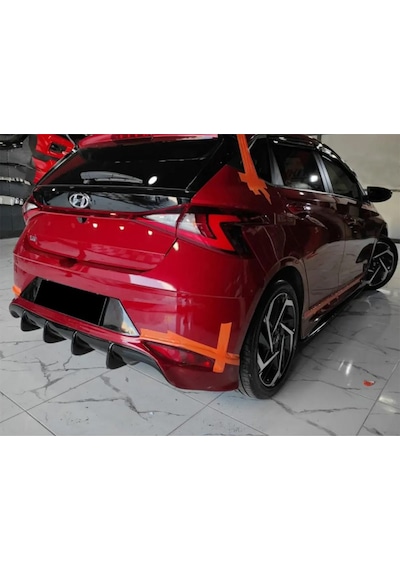 Hyundai İ20 Arka Ek Plastik Siyah Difüzör 2019+ Arka-bodykit-ek-karlık