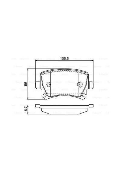 BOSCH 986494053 Disk Balata A3 1.2 Tfsı 04.2010 - 03.2013; A3 1.2 Tfsı Cabriolet 03.2010 - 05.2013; A3 1.2 Tfsı Spor