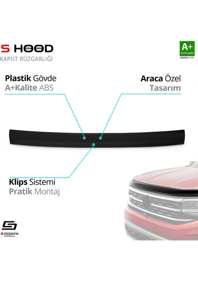 S-dizayn Iveco Daily Abs Plastik Kaput Rüzgarlığı 2006-2011 A+kalite