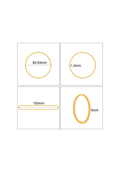 Ekoset 150X5Mm Geniş Kauçuk Paket Ambalaj Kasa Lastiği 1Kg