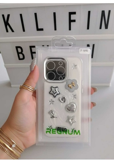 Apple Uyumlu iPhone 16 Pro Taşlı Kılıf Modeli Çok Renkli 5