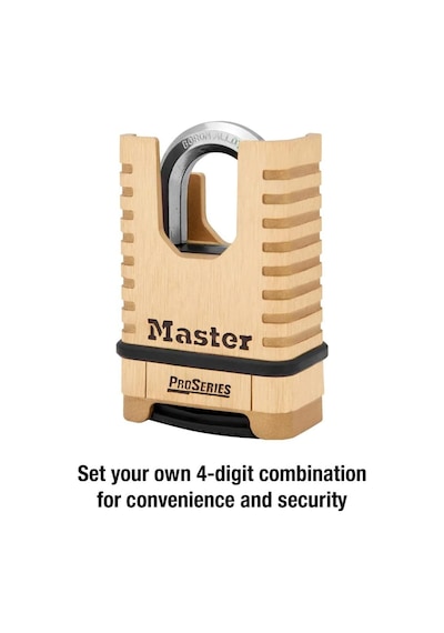 Master Lock, Pirinç, Asma Kilit, Proseries 2-1/4 Inç Genişliğinde