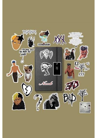 Xxxtentacion Sticker Paketi /bullet Journal Defter Çıkartma Ajanda Laptop Etiket Diğer