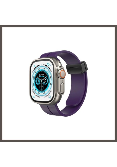 Bezos Watch 42mm Uyumlu Kr412 Elegance Stylısh Kordon - Derin Mor Nxrlvng