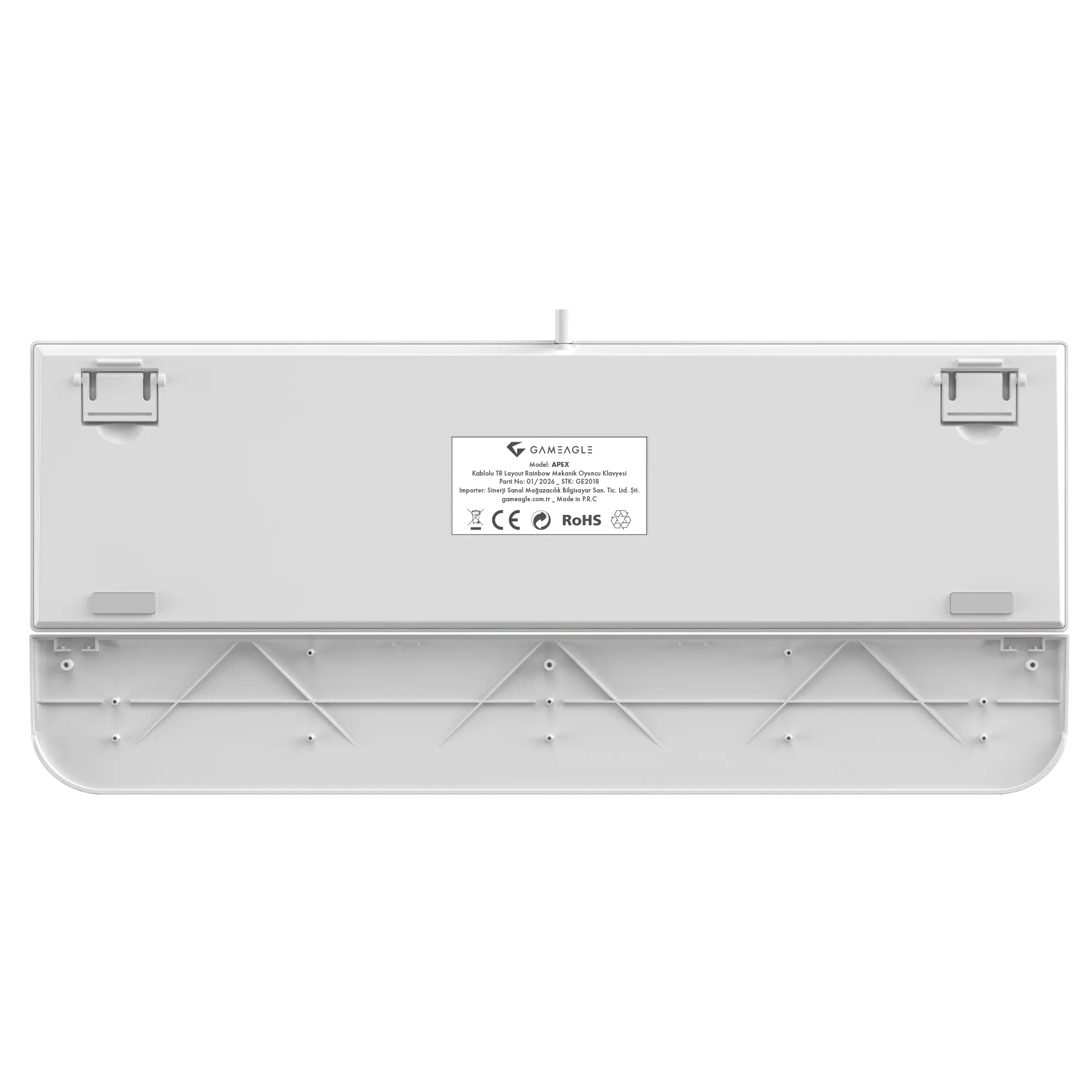 Apex Red Switch Mekanik Klavye Bilek Destekli Full Anti-ghosting Rainbow Gaming Klavye Oyuncu Klavyesi Ses Tekerleği Metal