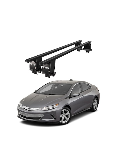 Royal Chevrolet Volt 2010-2015 Uyumlu Siyah Kilitli Ara Atkı Port Bagaj Tavan Barı