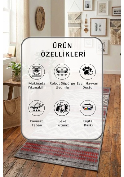 Ehl-166 Yıkanabilir Yolluk Mor