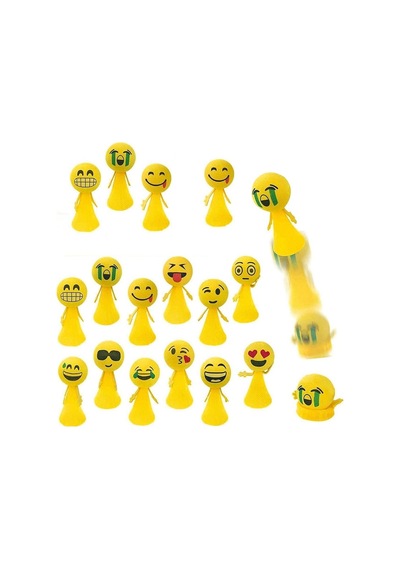 Yüksek Kalite 4 Adet Renkli Led Işıklı Zıplayan Kafalar Işıklı Uçan Kafalar Işıklı Emoji Kafalar