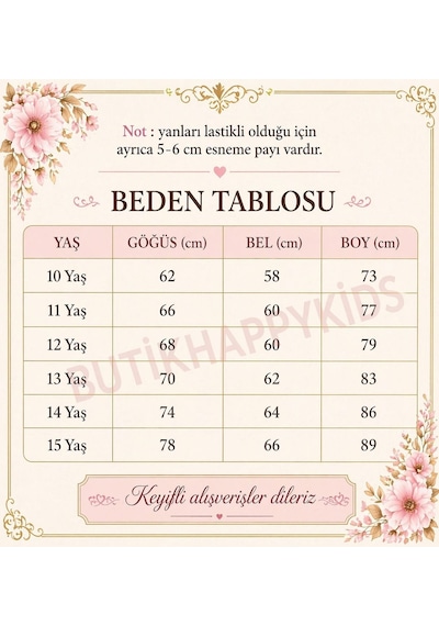 Erkut Kız Çocuk Abiye Krem Elbise Kısa Krep Elbise Omuz Detaylı Şık Abiye Elbise 10-15 Yaş