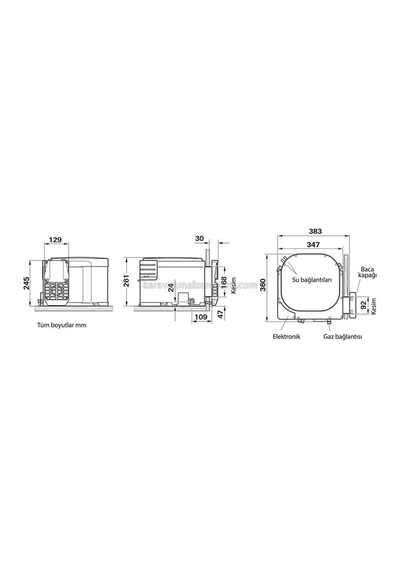 Truma B10 Boiler Karavan Su Isıtıcısı 10 Litre - 12v-256
