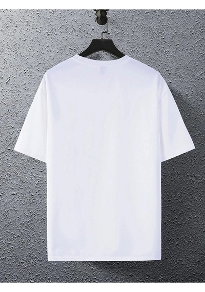 Tarzsokak Cep Ayıcık Baskılı Oversize Unisex Pamuk Beyaz