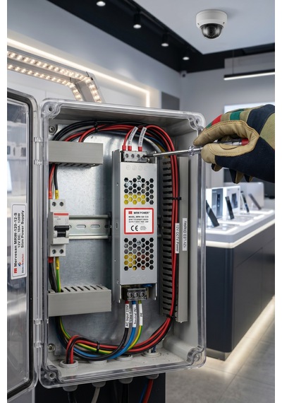 Metal Kasa Adaptör Güvenlik Kamerası Ve Şerit Led Trafosu Mrw-120-12-s