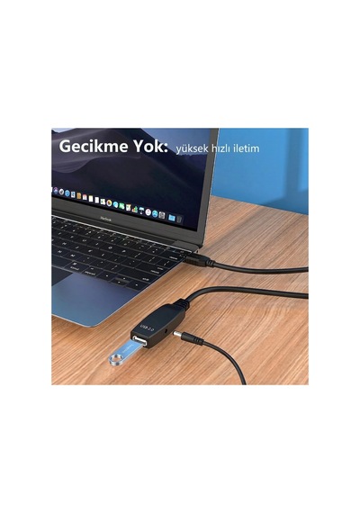 10 Metre Usb 2.0 Sinyal Güçlendirici Çipli Profesyonel Uzatma Kablosu