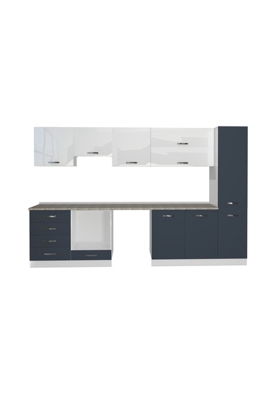 Decoraktiv Elite 325yq Ankastre Fırın Modüllü Mdf Hazır Mutfak Dolabı - Tezgah Dahil - Antrasit - Beyaz Decoraktiv Elite 325yq Ankastre Fırın Modüllü Mdf Hazır Mutfak Dolabı - Tezgah Dahil - Antrasit - Beyaz