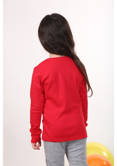 Teenyweenykids Fil Baskı Pijama Takımı Kırmızı