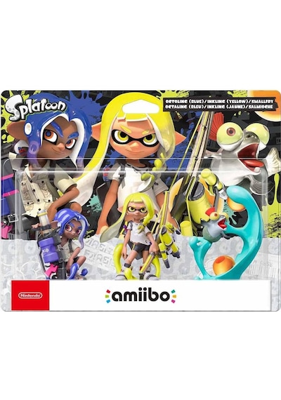 Splatoon 3 Amiibo - 3in1 Pack Octoling Blue Inklink Yellow Smallf