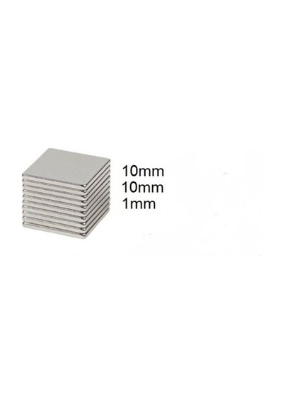 5 Adet 10 X 10 Mm Neodyum Mıknatıs Magnet